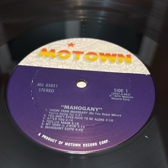 DIANA ROSS as Mahogany Soundtrack LP 1975 Motown M6-85851 Stereo Vinyl Record - Picture 6 of 6